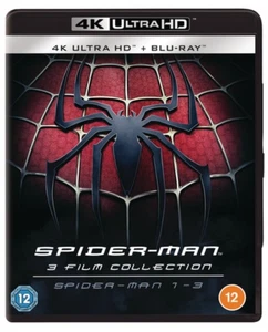 SPIDER-MAN 1 TO 3 4K ULTRA HD + BLU-RAY NEW DVD - Picture 1 of 1