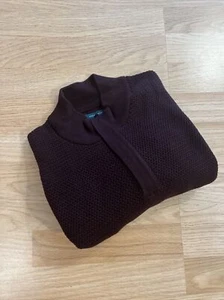 Suéter Para Hombre De Punto Perry Ellis Talla XL Con Cremallera 1/4 Sudadera - Picture 1 of 10