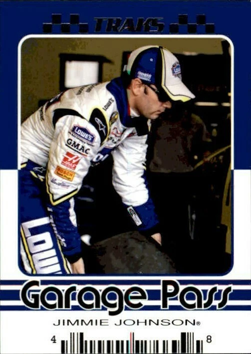 Jimmie Johnson 2007 Press Pass Traks Garage Pass Card #81 - Image 1 of 2