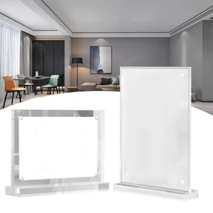 Clear Acrylic Picture Frame Stand Set of 4 Perfect for Displaying Photo Shoots - Picture 1 of 19