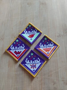 UK Scouting 2007 Centenary Camp Official Uniform/Neckerchief Badges ALLE 4 ABZEICHEN - Bild 1 von 1