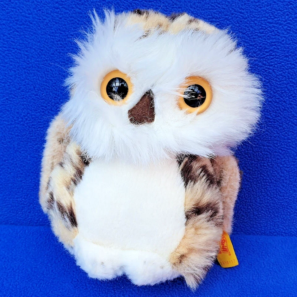 STEIFF WITTIE EULE OWL 1550/12 STOFFTIER 12 CM VINTAGE VOGEL PLÜSCHTIER - Bild 1 von 2