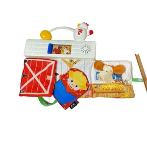 Fisher Price Little People MY FIRST FARM Animal Sounds Activity Soft Book - Picture 1 of 19