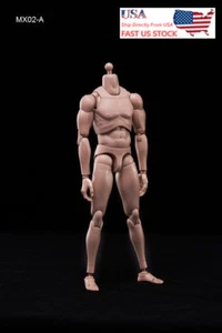 US 1/6 MX02-A Europe Skin Male Muscle Body Model 12" Action Figure Soldier Doll - Bild 1 von 8