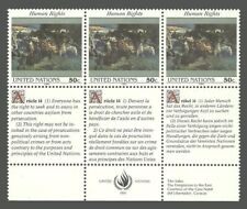 UN New York Stamps 1991 Declaration of Human Rights - MNH