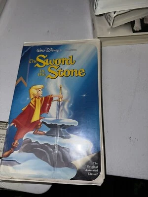 Original  The Sword and the Stone  Black Diamond Walt Disney Classic VHS Nice - Изображение 1 из 3