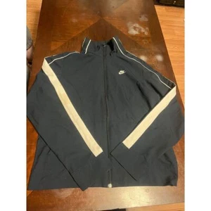 Vintage Nike Windbreaker Track Jacket Mens Blue Lightweight Full Zip Gray Tag M - Picture 1 of 11