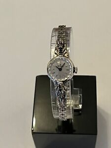 Vintage ANKER  Damen Armbanduhr Silber 835 mit Blaue Saphire