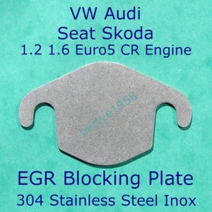 EGR Valve Block Plate 1.2L 1.6L TDi CR VW Seat Skoda Audi Golf Polo A1 A3 Touran - Picture 1 of 3