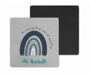 Personalised Coaster Gift Rainbow Nurse Doctor Carer Teacher Keyworker Amazing - Bild 1 von 1