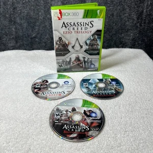 Assassin's Creed: Ezio Trilogy Xbox 360 Game 3 Discs - Picture 1 of 8