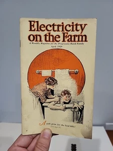Electricity On The Farm Magazine April, 1929 Vintage Print Ads - Picture 1 of 4
