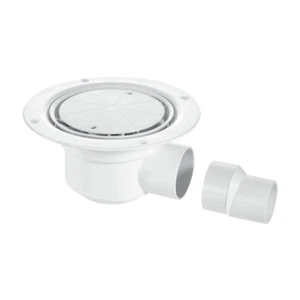 McALPINE Wet Room Shower Gully Drain TSG50WH for Sheet Flooring - Trapped - Picture 1 of 3