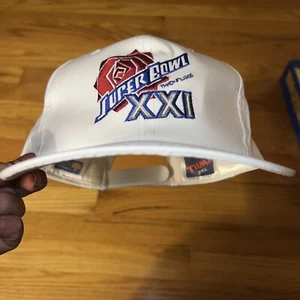 Vintage Sports Specialties Super Bowl XXI 21 Snapback Hat NFL 1986 Giants Bronco - Picture 1 of 17