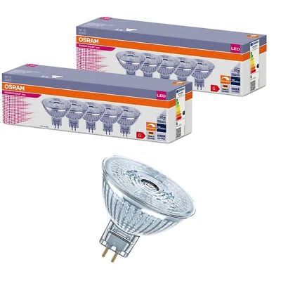10x Osram LED 4000K 12V Leuchtmittel MR16 4.9W/940 36º GU5.3 350 lumen dimmbar Ø - Bild 1 von 3