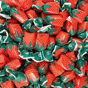 Caramelos duros rellenos de fresa 15 libras caramelos envueltos a granel ENVÍO GRATUITO 48 ESTADOS - Imagen 1 de 5