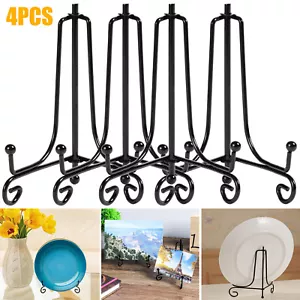 4pcs Metal Easel Display Stand Plate Holders for Photo Art Painting Frame 5 inch - Picture 1 of 8