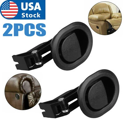 2Pcs Recliner Replacement Pull Handle Chair Sofa Couch Release Lever Universal - Image 1 of 4