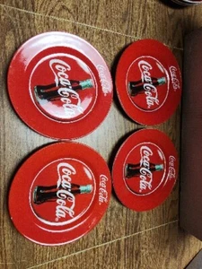 4 Coca-Cola Brand Dinnerware Plates 1997 “Gibson" 7-1/2"  - Picture 1 of 4