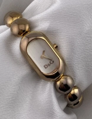 D&G Time Dolce & Gabbana Rose Gold Tone Circular Bracelet Watch Elegant Luxury - image 1 of 4