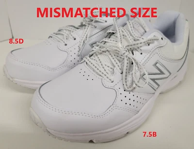 (不匹配尺码 7.5 B / 8.5 D):女式鞋白色 New Balance 411 运动鞋 — 第 1/4 张图片