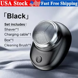 Mini-shave Portable Electric Shaver for Men Razor USB Rechargeable Home Travel - Picture 1 of 16