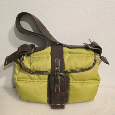 Bolso de hombro vintage Eddie Bauer verde acolchado Y2K para mujer Foto 1 de 4