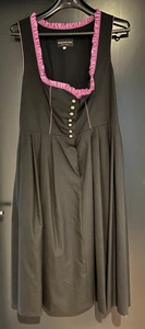 Damen Trachten Dirndl ärmellos Schwarz, Lila ca. Gr. 46 v. Kaiser Franz Josef - Picture 1 of 2