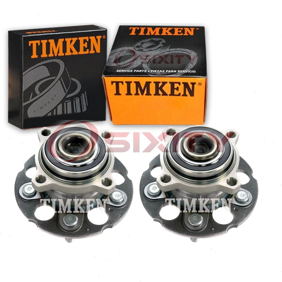 2 pc Timken Rear Wheel Bearing Hub Assembly for 2006-2011 Honda CR-V hh - Image 1 of 4