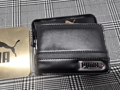 Cartera de cuero negra Puma para hombre nueva en caja de regalo Foto 1 de 4