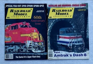 Lot of 2 Railroad Model Craftsman Train Magazines 1993, Mar & Dec VGUC - Picture 1 of 2