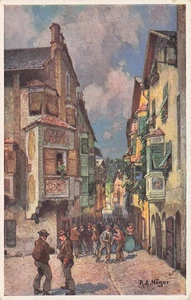 29-59) CARTOLINA ILLUSTRATORE HOGER ( BOLZANO ? ) MOTIVO CHIUSA ANIMATA - Picture 1 of 2