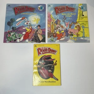 Wh Framed Roger Rabbit 3 Book Lot, A Different Toon, Make The World Laugh Books - Picture 1 of 13