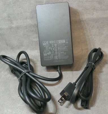 Подлинное зарядное устройство Microsoft 1931 адаптер переменного тока источник питания для поверхностной док-станции 2 199 Вт - Изображение 1 из 3