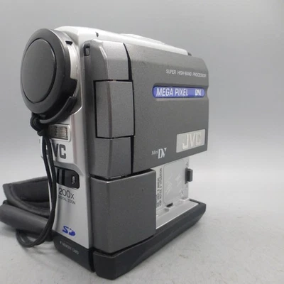 JVC GR-DVX707EK Handheld MiniDV Camcorder Silver Tested - Image 1 of 4