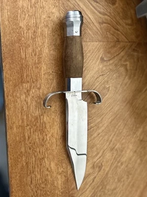 "Cuchillo de caza J. Bowie 10"" mango de madera hoja fija # A1858 hoja de 6"" 8,7 oz" Foto 1 de 4