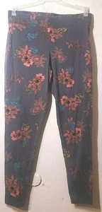 TORRID Damen Leggings Gr. 1 Mehrfarbig Blumen Komfort Stretch Baumwollmischung - Bild 1 von 4