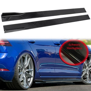 Bas de Caisse Sport Regardez Kit pour  Golf 7 R R-Line Facelift Noir Brillant - Imagen 1 de 6