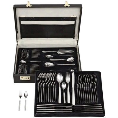 GRÄWE Besteckset Besteckkoffer 68-teilig aus Edelstahl 12 Personen Besteck