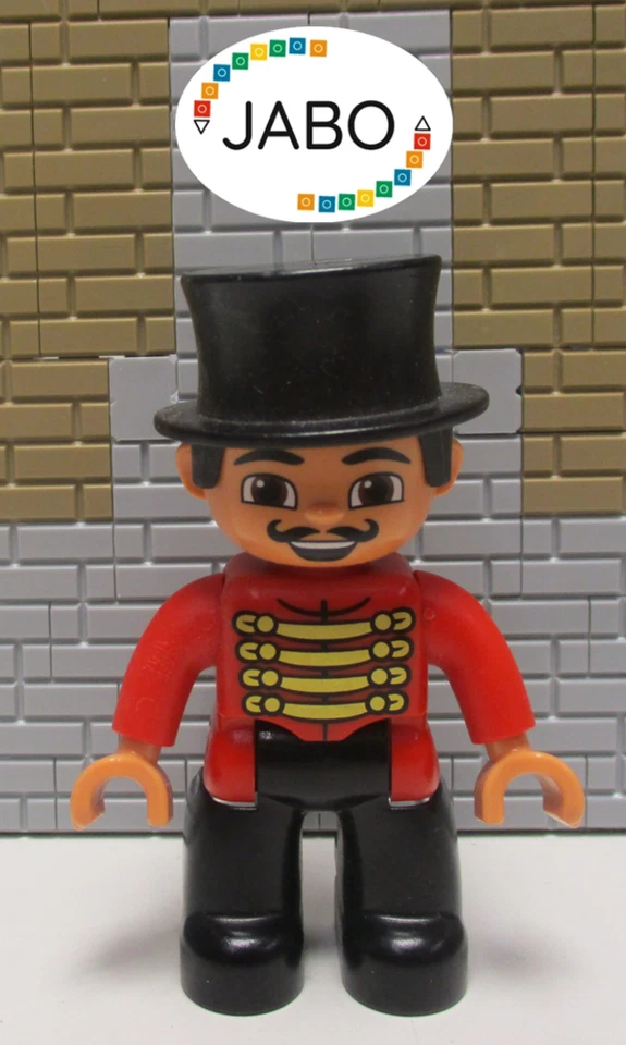 ( Q 9/8/6 ) LEGO Duplo Figur Zirkusdirektor Zirkus Cirkus - Bild 1 von 1