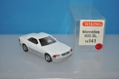 Wiking 14141 (141/6A) - Mercedes-Benz 500 SL (White) - NEW w/BOX - Image 1 of 4