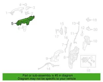 0997602100 Base manija izquierda mercedes-benz s63 amg s550 s600 s550e s450 2014-2020 Foto 1 de 3