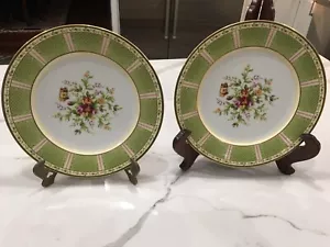 PAR DE PLATOS BUFFET DE 12"" ANTIGUO PAÍS ROSAS TEMPORADA DE COLOR DE ROYAL ALBERT NUEVO - Imagen 1 de 10