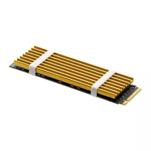 M.2 Solid State Festplatte Kühlkörper Heat Radiator für NVMe 2280 SSD (Gold) - Bild 1 von 9