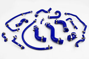 Silicone Coolant & Breather Hoses fit Mazda MX5 MK1 1.6 NA Stoney Racing Blue
