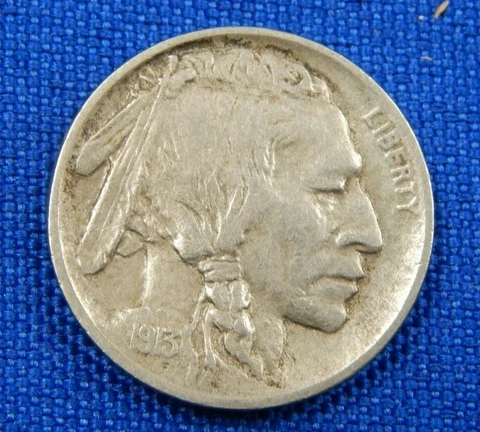 1913 Type 2 Buffalo NICKEL; 90%  Horn, XF (1111) Cover