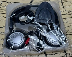 Auriculares Inalámbricos Doble Frecuencia Transmisor FM Entrada de Audio Negro - Imagen 1 de 7