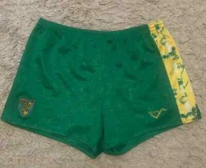 Vintage Norwich City Shorts 1992-1994 Ribero Size Large - Picture 1 of 7