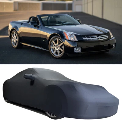 Cubierta de auto interior personalizada a prueba de polvo negra elástica satinada negra para Cadillac XLR 2004-2009 Foto 1 de 4