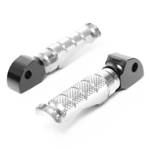 R-FIGHT Silver Rear Foot Pegs For Kawasaki ZZR 1400 ZX-14 Ninja 17 18 19 20 21 - Foto 1 di 6